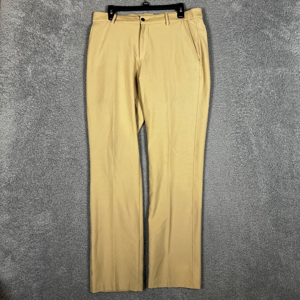 Dunning Chino Pants Mens 32x32 Tan Excellent‎ Performance Stretch Golf